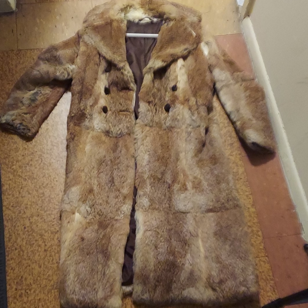 Vintage Rabbit Fur Coat
